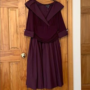 Beautiful Eggplant Dress. Perfect for the office or family holiday party.